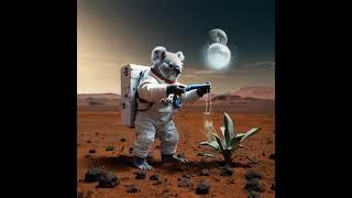 "This koala didn’t just reach for the stars — he planted them."#KoalaMission #MartianGardening