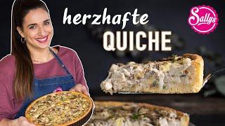 Herzhafte Tarte (einfach) / Hackfleisch Lauch Champignons Quiche