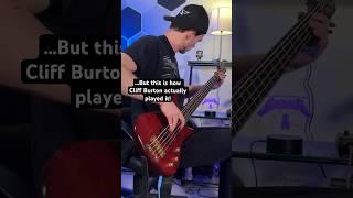 WRONG vs. RIGHT way to play Master of Puppets on bass - Metallica