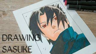 Drawing painting #Sasuke Ninja Naruto marker / Aof a Art