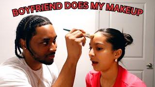 LETTING MY BOYFRIEND DO MY MAKEUP!