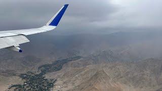 Spectacular Landing at Leh Kushok Bakula Rinpoche Airport , on a cloudy day!