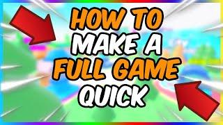 HOW TO MAKE A ROBLOX GAME IN 10 MINUTES