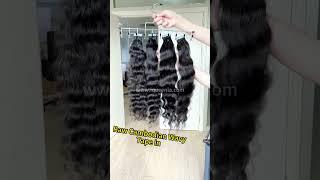 iqueenla hair review-iqueenla Cambodian Wavy Tape In Single/3/4 Bundles Deals