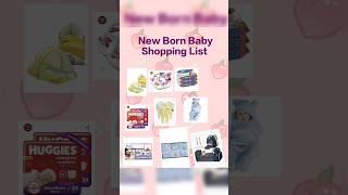 New Born Baby Shopping List / Things to Buy New Born Baby #ytshorts #shorts