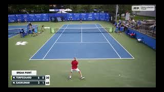 Mukund Sasikumar vs Mikael Torpegaard - 2022 ATP Lexington Challenger R1 Highlights