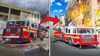 Repairing ABANDONED FDNY Fire Trucks in GTA 5!