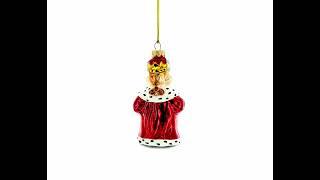 Bull the King Glass Christmas Ornament (AA-328)