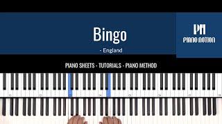 BINGO - Nursery Rhymes (Easy Sheet Music - Piano Solo Tutorial - Piano Notion Method Book 1)