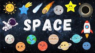 Outer Space for Kids |🪐 Learn About Planets |‍ Educational Video #englishteacher #vocabulary