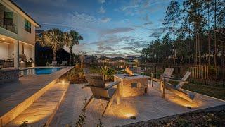 Luxury Outdoor Kitchen and Patio with Fire Pit | Tampa, Florida | Just Grillin Outdoor Living