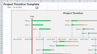 Excel Project Timeline - 10 simple steps to make your own Project Timeline in Excel 2010