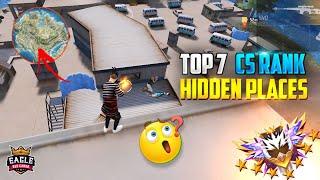 TOP 7 CS RANK HIDDEN PLACES  | IN TAMIL | BERMUDA MAP | CS RANK PUSH TIPS AND TRICKS | EAGLE RED |