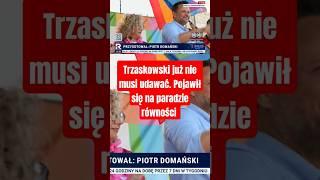 Trzaskowski już nie musi udawać. Pojawił się na paradzie równości