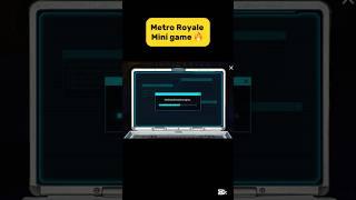 Metro royale mini game for loot  #shorts