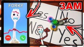 DO NOT PLAY CHARLIE CHARLIE FIDGET SPINNER WHEN CALLING FORKY (FROM TOY STORY 4) AT 3AM!