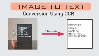 3 Ways to Convert any Image to Text using OCR | Browser Extension. Online OCR Converter, Snipping