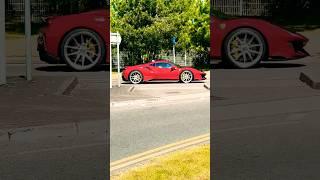 INSANE SOUND! FERRARI 488 PISTA DRIVING INTO SUPERCAR SHOW! #shorts #trending #viral #youtube #cars