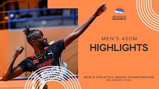 Richards breaks championship record for 400m gold | World Indoor Championships Belgrade 22