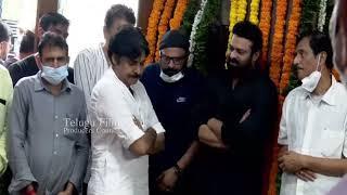 Power Star Pawan Kalyan Visuals At Rebel Star Krishnam Raju House | TFPC