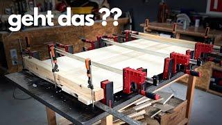 Kein Hobel, Kein Problem? Tischplatte Verleimen ohne Abrichten | DIY | Let's Pfusch