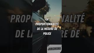 #Shorts La proportionnalité de la mesure de police
