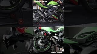 AKRAPOVIC VS LEOVINCE EXHAUST  | KAWASAKI ZX25R #shorts #kawasaki #zx25r