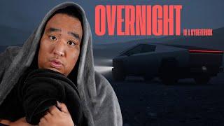 OVERNIGHT IN A CYBERTRUCK CHALLENGE - ASMR