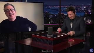 John Oliver asks Alexa what union busting is on Jimmy Fallon