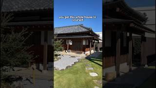 I STAYED in a 200 year old house in Japan! #japan #shorts