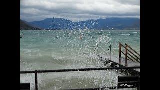 ATTERSEE WIRD ZUR NORDSEE  - Sturm "Herwart" Seewalchen am Attersee 29.10.2017