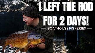BIG CARP CAUGHT BY HOLDING MY NERVE! BOATHOUSE FISHERIES. CARP FISHING
