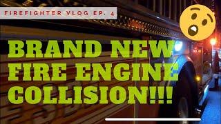 Firefighter Vlog Ep.4: Brand New Fire Engine Collision: A visit from Fire Department Chronicles Guy!