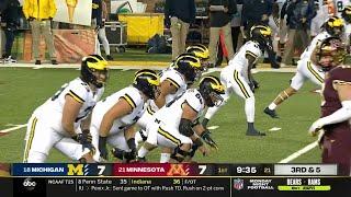 Michigan Offensive Line vs Minnesota (2020)