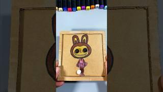 DIY laburnum ball game with paper#diy#labubu  #papercraft