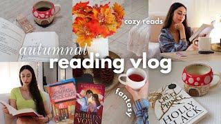 autumnal reading vlog  cozy reads & fantasy books