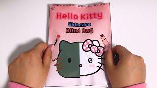 Paper Diy Sanrio Kitty skincare baddies Blind bag Paper ASMR  산리오 키티 스킨케어 블라인드백