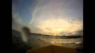 Folly Beach, surfing at sunset - fillmed with GoPro