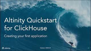 Altinity Quickstart for ClickHouse® | Build Your First App | Training for ClickHouse®