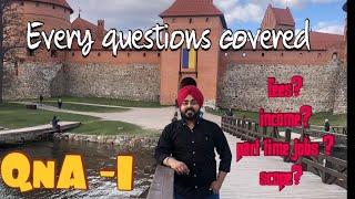 YOUR QUESTIONS MY ANSWERS (QNA)  | IN HINDI |INDIAN STUDENT IN LITHUANIA