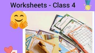 Unboxing of Globalshiksha Worksheets - class 4