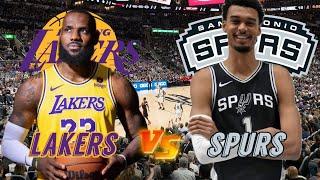 Los Angeles Lakers vs San Antonio Spurs Live Play by Play & Scoreboard