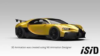 Bugatti Chiron Pur Sport 360 Animation by Siemens NX