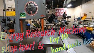 Research Machine Shop tour / Brown & Sharp 618 / MY Top 10 hand tools list