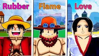 Noob To Pro But One Piece Characters Decide Our Blox Fruits!