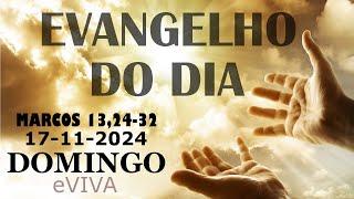 EVANGELHO DO DIA 17/11/2024  Mc 13,24-32   HOMILIA DIÁRIA DE HOJE LITURGIA DIÁRIA eVIVA