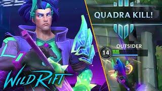 BATTLE BOSS YASUO SKIN GAMEPLAY | (QUADRAKILL) - WILD RIFT