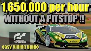 Easy and fun Money Method GT7 | New update 1.46 | GT7 Money Grind | Lamborghini Huracan Gr4 tune