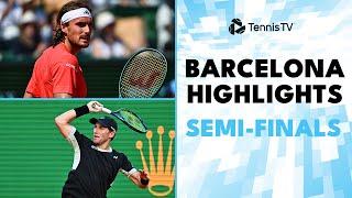 Ruud Takes On Etcheverry; Tsitsipas Plays Lajovic | Barcelona 2024 Semi-Finals Highlights