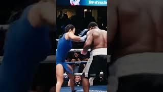 Kung Fu Girl defeats her formidable opponent with a high kick #kungfu #fight #boxing #ai #kungfugo